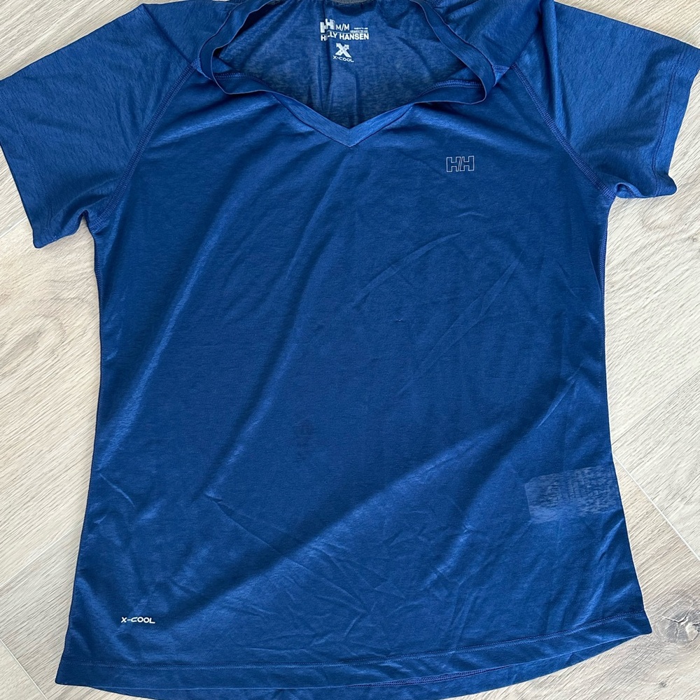 Helly Hansen Navy V-Neck X-Cool Active Tee